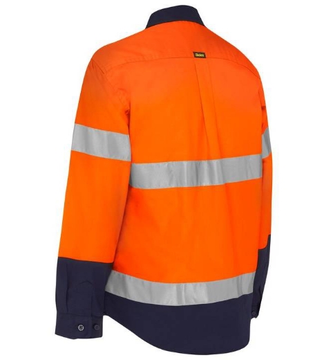 Picture of Bisley,Women's Taped Hi Vis Maternity Drill Shirt